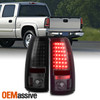 Fits 03-06 Silverado Pickup Truck Smoked Smoke LED Tail Lights Rear Brake Lamps