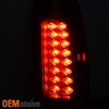 Fits 1994-1998 C10 C/K Full Size 1500/2500/3500 Black LED Tail Lights +LED Brake