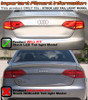 Fits Audi 09-12 A4 10-12 S4 4Dr Sedan Red Clear LED Tail Lights (For LED Model)