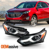 For 2018-2021 Chevy Equinox [HID / Xenon] LED DRL Black Headlights Pair LH+RH