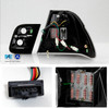 Fits 99-01 BMW E46 3-Series 4D Sedan 323i 325i 330i M3 LED Black 4Pc Tail Lights