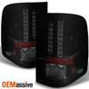 Fits 2007-2014 Chevy Silverado Pickup Black Smoked LED Tail Lights Pair LH+RH