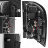 Fits 2007-2014 Chevy Silverado Pickup Black Smoked LED Tail Lights Pair LH+RH