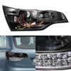 Fits 07-09 Q7 Sport SUV Black Full LED Tail Lights W/LED Strip Lamps Left+Right