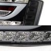 Fits 2005-2008 Audi A6 S6 C6 Black Tail Lights Tube Brake Lamps Left+Right