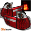 Fits 00-06 BMW E53 X5 Sport SUV Red Clear LED Tail Lights Brake Lamps Left+Right
