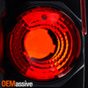 Fits 04-12 Chevy Colorado Canyon Pickup Truck Black Tail Brake Lights Lamps Pair