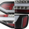 Fits 09-12 A4 10-12 S4 4Dr Sedan Black LED Tail Lights Lamps (For Non LED Model)