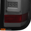 Fits Smoked 16-18 Chevy Silverado 1500 [LED Model] LED Tube Brake Tail Lights