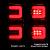 Fits Smoked 16-18 Chevy Silverado 1500 [LED Model] LED Tube Brake Tail Lights