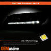 For 13-15 Accord Sedan LED Blue/White Sequential DRL Projector Black Headlights