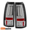 Fits 2003-2006 Chevy Silverado GMC Sierra 1500 2500HD 3500 Clear LED Tail Lights