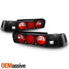 Fits 90-93 Acura Integra 2Dr Coupe RS GSR JDM Black Tail Brake Lights Lamps Pair