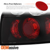 Fits 02-05 Audi A4 S4 4Dr Sedan Turbo Quattro Base Black Tail Lights Replacement