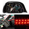 Fits 95-01 E38 7-Series Red Clear LED Tail Brake Lights Lamps Pair Left+Right