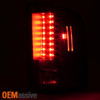 Fits 07-14 Silverado Pickup Truck Black Bezel LED Tail Lights Rear Brake Lamps