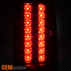 Fits 07-14 Silverado Pickup Truck Black Bezel LED Tail Lights Rear Brake Lamps