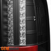 Fits 07-14 Silverado Pickup Truck Black Bezel LED Tail Lights Rear Brake Lamps