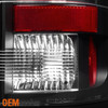 Fits 07-14 Silverado Pickup Truck Black Bezel LED Tail Lights Rear Brake Lamps