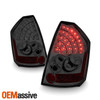 Fits 05-07 Chrysler 300 Smoked Smoke Rear LED Tail Lights Brake Lamps Pair Set