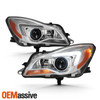 For 2014-2017 Buick Regal Sedan [HID/Xenon] Projector Chrome Headlights Pair L+R