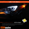 For 2014-2017 Buick Regal Sedan [HID/Xenon] Projector Chrome Headlights Pair L+R