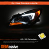 For 2014-2017 Buick Regal Sedan [HID/Xenon] Projector Chrome Headlights Pair L+R