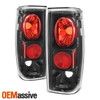 Fits 82-93 S10 S15 91-93 Sonoma 91-94 Bravada Truck Black Tail Brake Lights Lamp