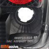 Fits 82-93 S10 S15 91-93 Sonoma 91-94 Bravada Truck Black Tail Brake Lights Lamp