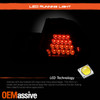 Fits 2002-2005 E46 3-Series 4Dr Sedan Red Smoked LED Tail Lights W/Trunk Piece
