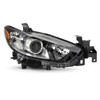 For 2014-2017 Mazda 6 Sedan [Halogen Type] Projector Black Headlight Passenger