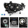 For 2014-2017 Mazda 6 Sedan [Halogen Type] Projector Black Headlights Left+Right