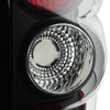 Fits 2003-2006 Silverado 1500 2500 Black Smoked Tail Lights Pair Left+Right Side