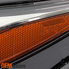 For 18-21 Chevy Equinox [Halogen Type] LED Tube DRL Black Headlight Driver Left