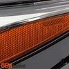 For 2018-2021 Chevy Equinox [Halogen Type] LED Tube DRL Black Headlights Pair