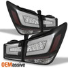 Fits 10-15 Cruze 16 Limited Black LED Strip/Tube  LED Tail Lights Brake Lamps
