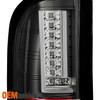 Fits 2010-11 Chevy Silverado 1500 2500HD 3500HD Black Smoke LED Bar Tail Lights