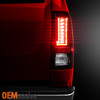 Fits 2010-11 Chevy Silverado 1500 2500HD 3500HD Black Smoke LED Bar Tail Lights