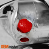 Fits 94-04 Chevy S10 Sonoma Pickup Truck Chrome Clear Tail Brake Lights Lamp Set