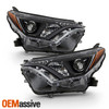 For 2016-2018 Toyota RAV4 Halogen Projector Headlights w/ Black Bezel Left+Right