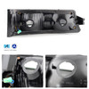 For 03-06 Silverado Avalanche Classic Halo Projector Blk Smoke Headlight+Bumper