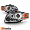 Pair Headlights For 05-09 Audi A4 S4 07-08 RS4 09 Cabriole HID Style Left+Right