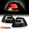 For 08-09 Pontiac G8 Sedan [C-Tube] Running Light Bar LED Black Tail Lamp Pair