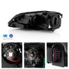 For 2017-2018 Jetta Halogen Type Light Tube Headlight w/ LED DRL Model Passenger