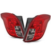 For 2013-2016 Buick Encore Chrome Red Tail Lamps Brake Lights Pair Left+Right