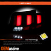 For 2010-2012 Ford Mustang Clear Tube Black Tail Lights w/ LED Sequential Signal