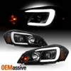 For 06-13 Chevy Impala 06-07 Monte Carlo LED [C-Tube] Projector Black Headlights
