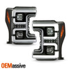 For 17-18 F-Series Superduty Projector Black Headlights w/ Sequential LED Signal