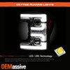 For 17-18 F-Series Superduty Tube Bar Projector Headlights+Sequential LED Signal
