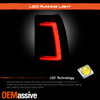 For 04-06 Silverado 1500/1500HD/2500/2500HD/3500 C-Tube LED Black TailLight Pair